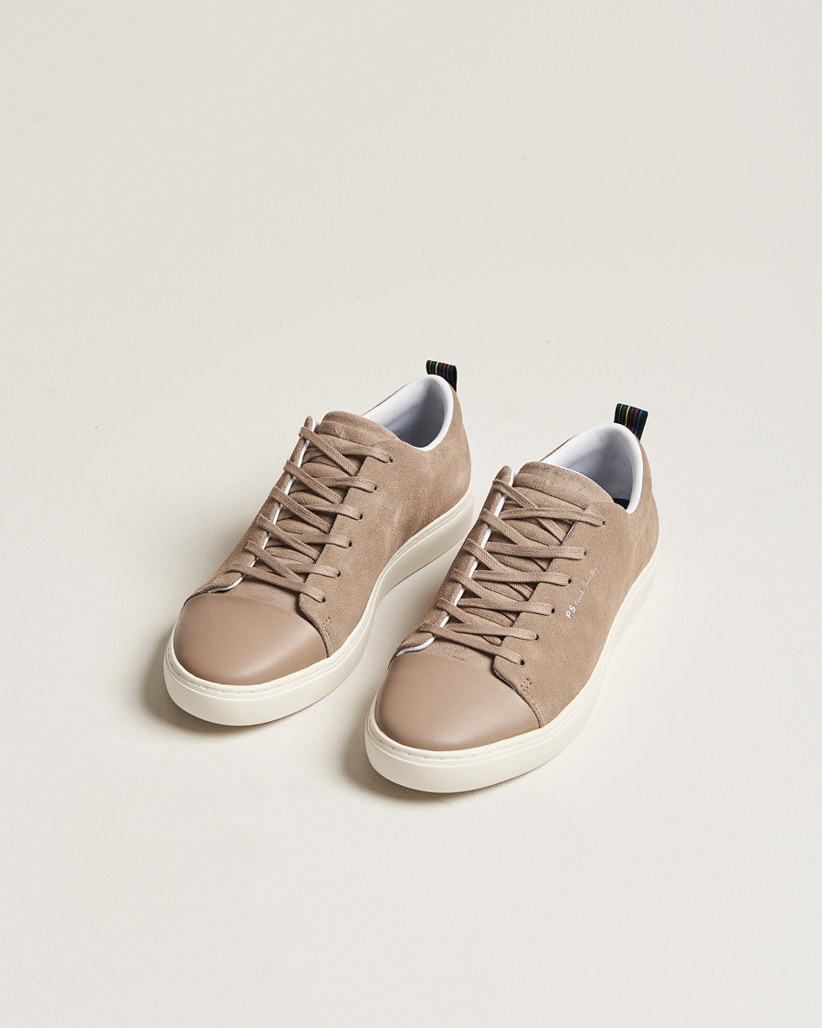 Herre | Avdelinger | PS Paul Smith | Lee Cap Toe Suede Sneaker Taupe