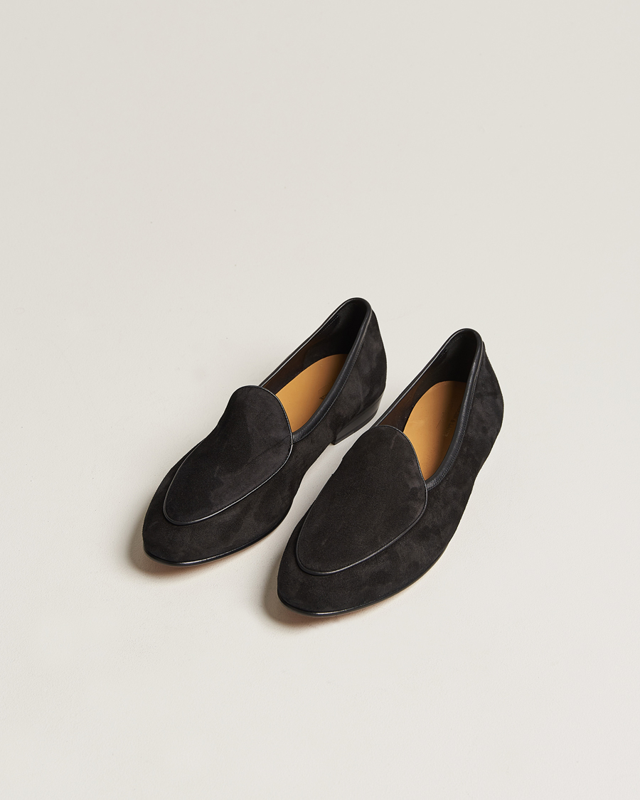 Herr | Loafers | Baudoin & Lange | Sagan Classic Loafers Black Suede