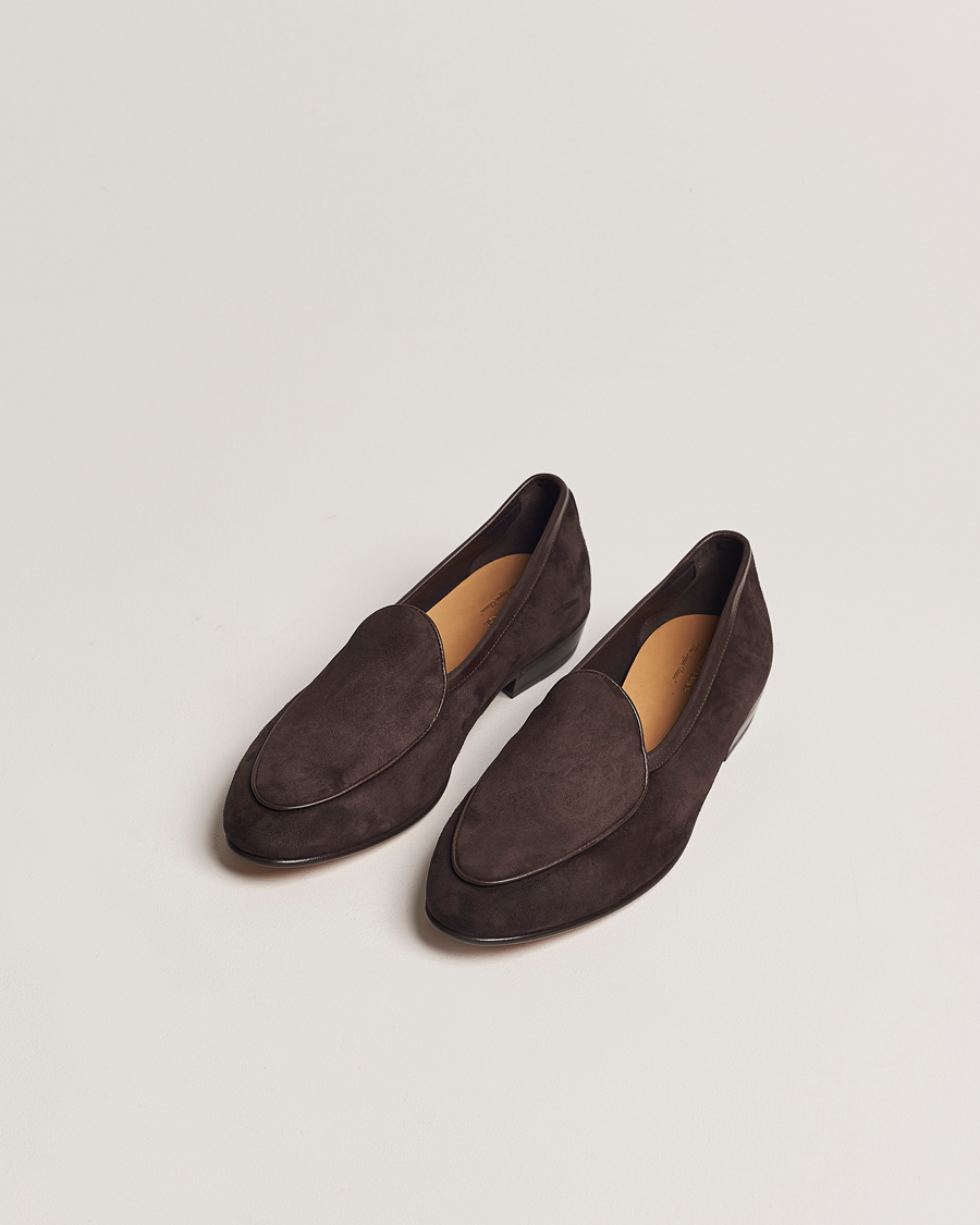 Herre | Nye varemerker | Baudoin & Lange | Sagan Classic Loafers Dark Brown Suede