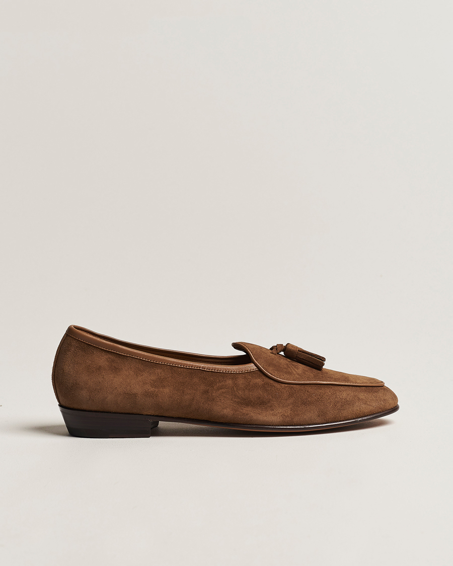 Herre | Loafers | Baudoin & Lange | Sagan Classic Tassel Loafers Tan Suede