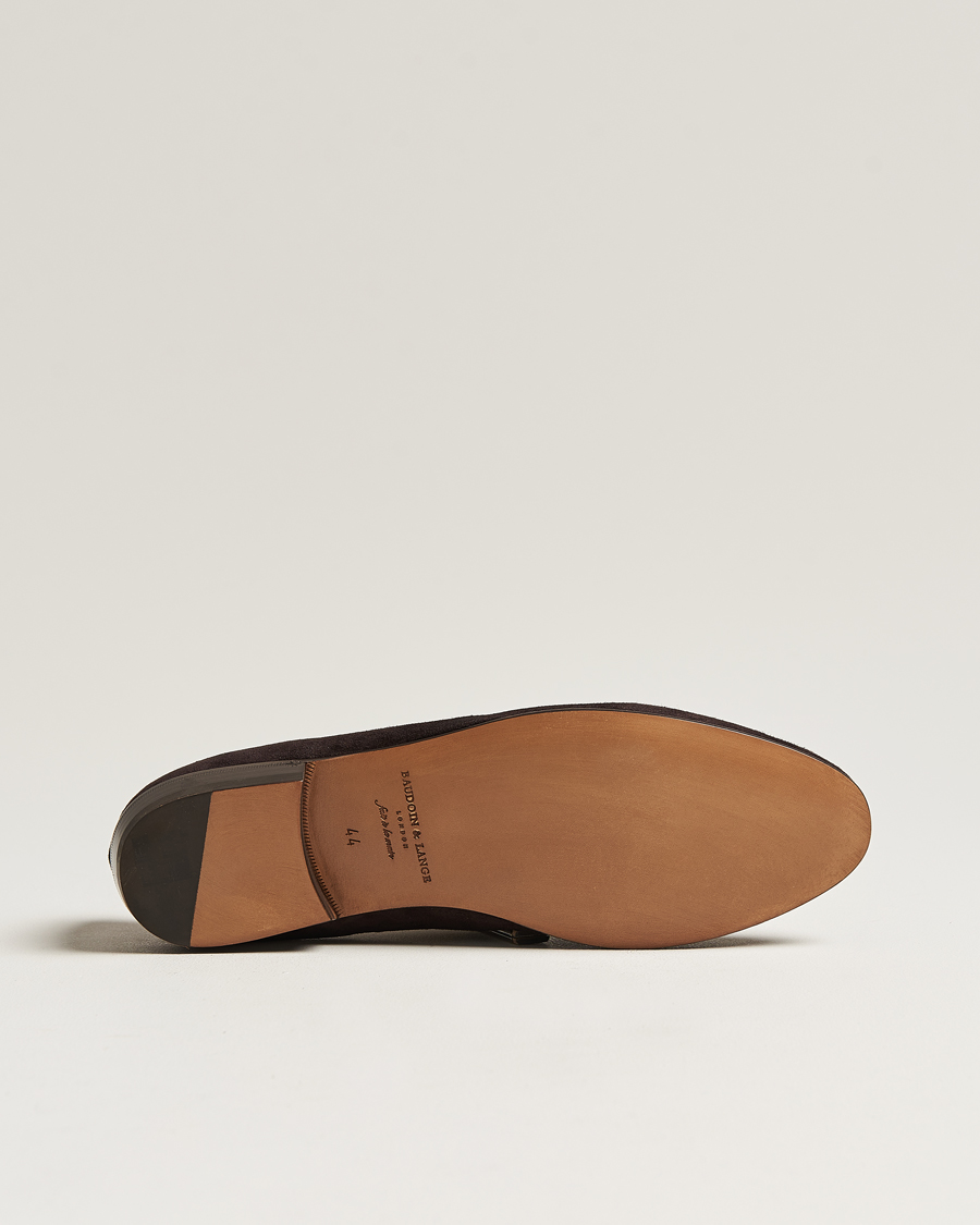 Herre | Loafers | Baudoin & Lange | Sagan Classic Tassel Loafers Dark Brown Suede
