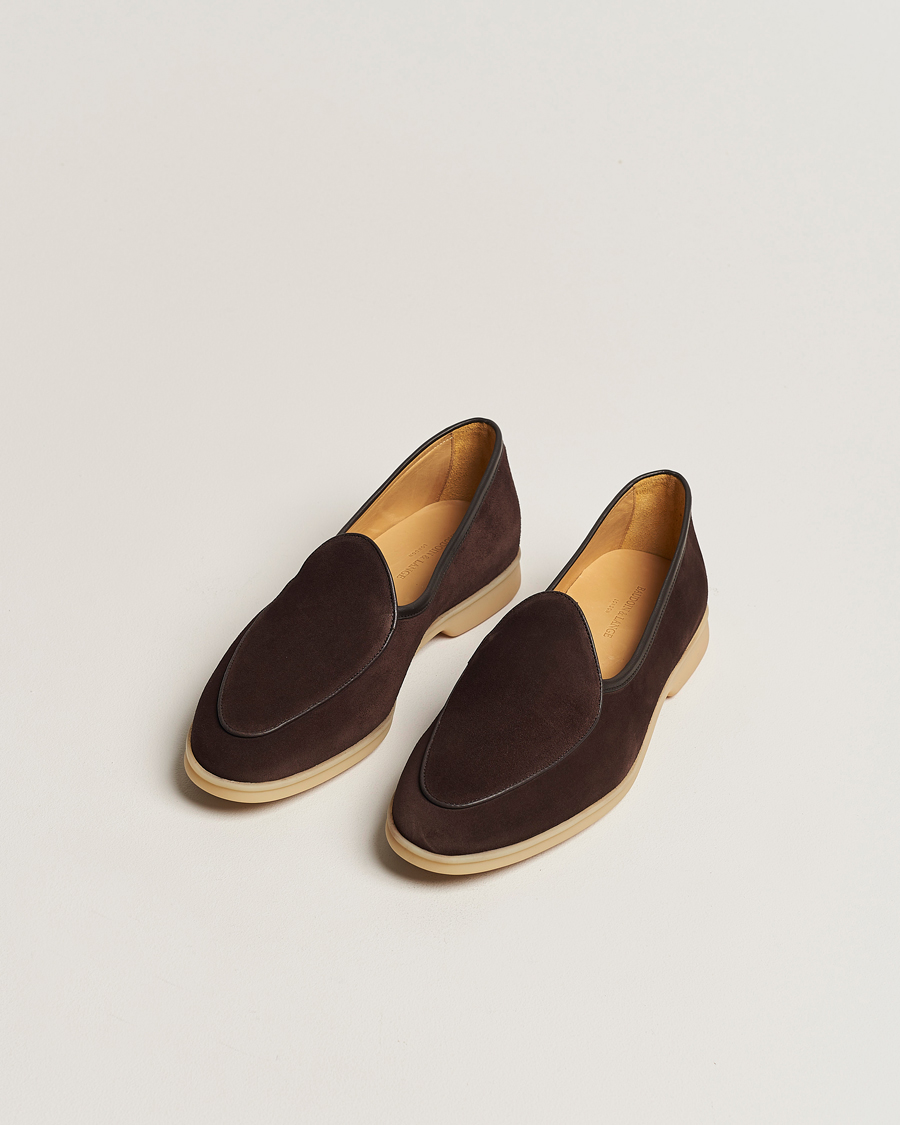 Herre | Nye varemerker | Baudoin & Lange | Stride Loafers Dark Brown Suede