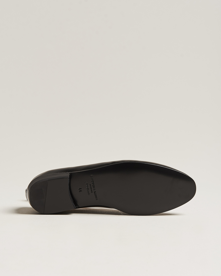 Herre | Baudoin & Lange Sagan Patent Loafers Black Calf | Baudoin & Lange | Sagan Patent Loafers Black Calf