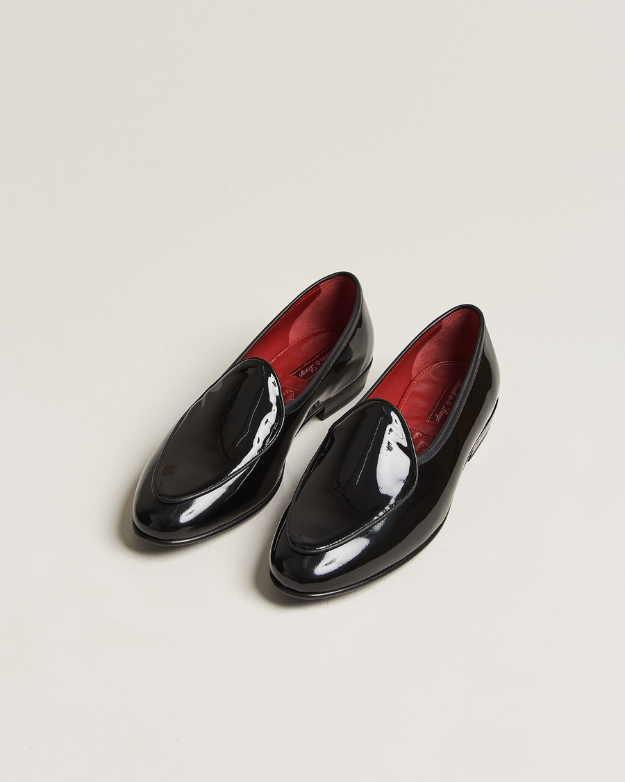 Herre | Nye varemerker | Baudoin & Lange | Sagan Patent Loafers Black Calf