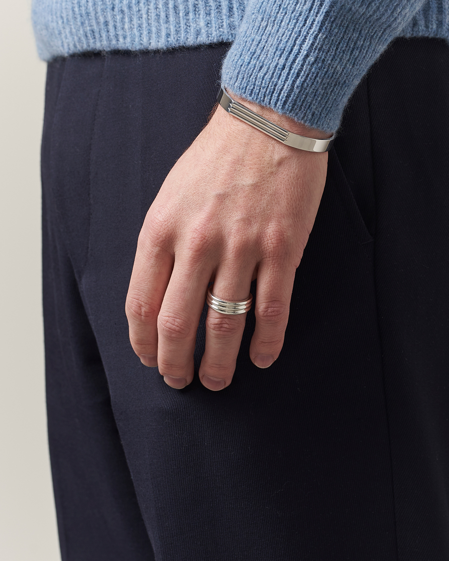 Herr | Accessoarer | LE GRAMME | Godron Ring Sterling Silver 9g