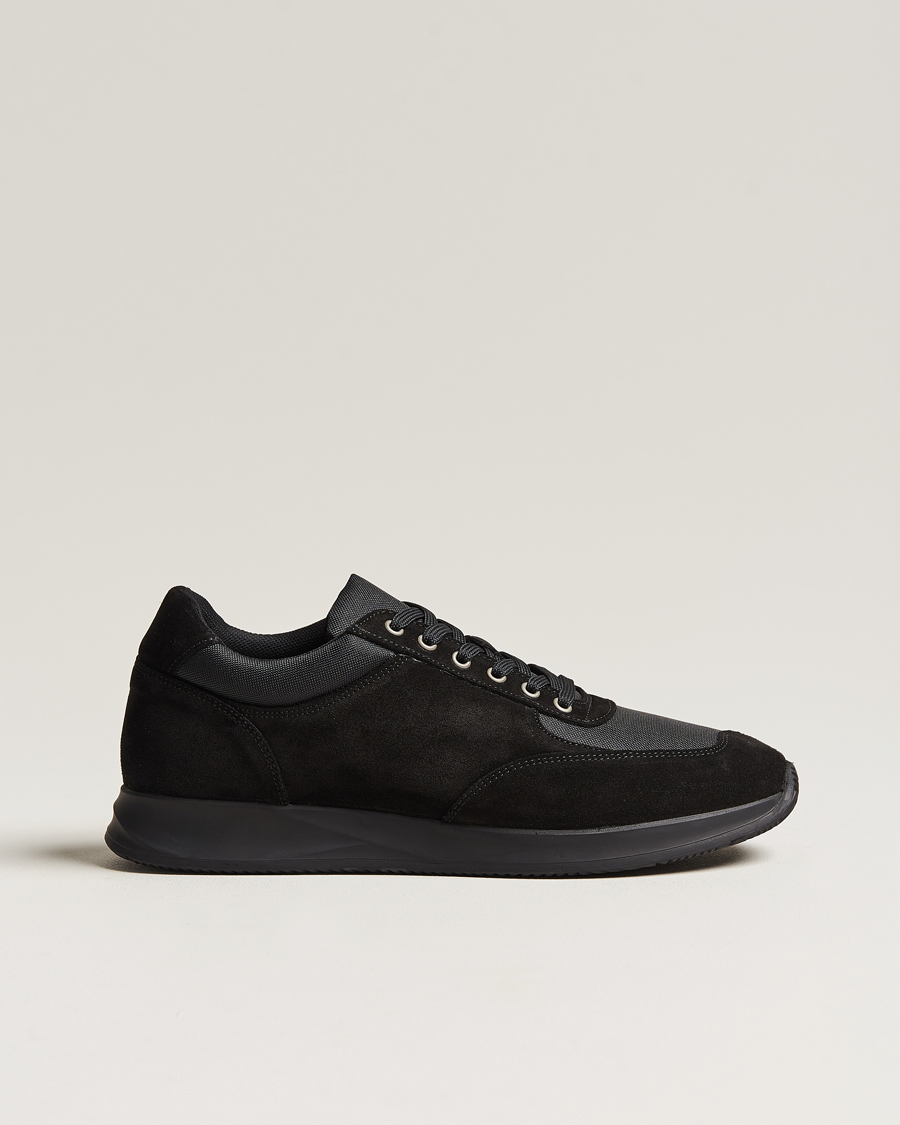 Herre | Svarte sneakers | Myrqvist | Stensund Running Sneaker Black Suede