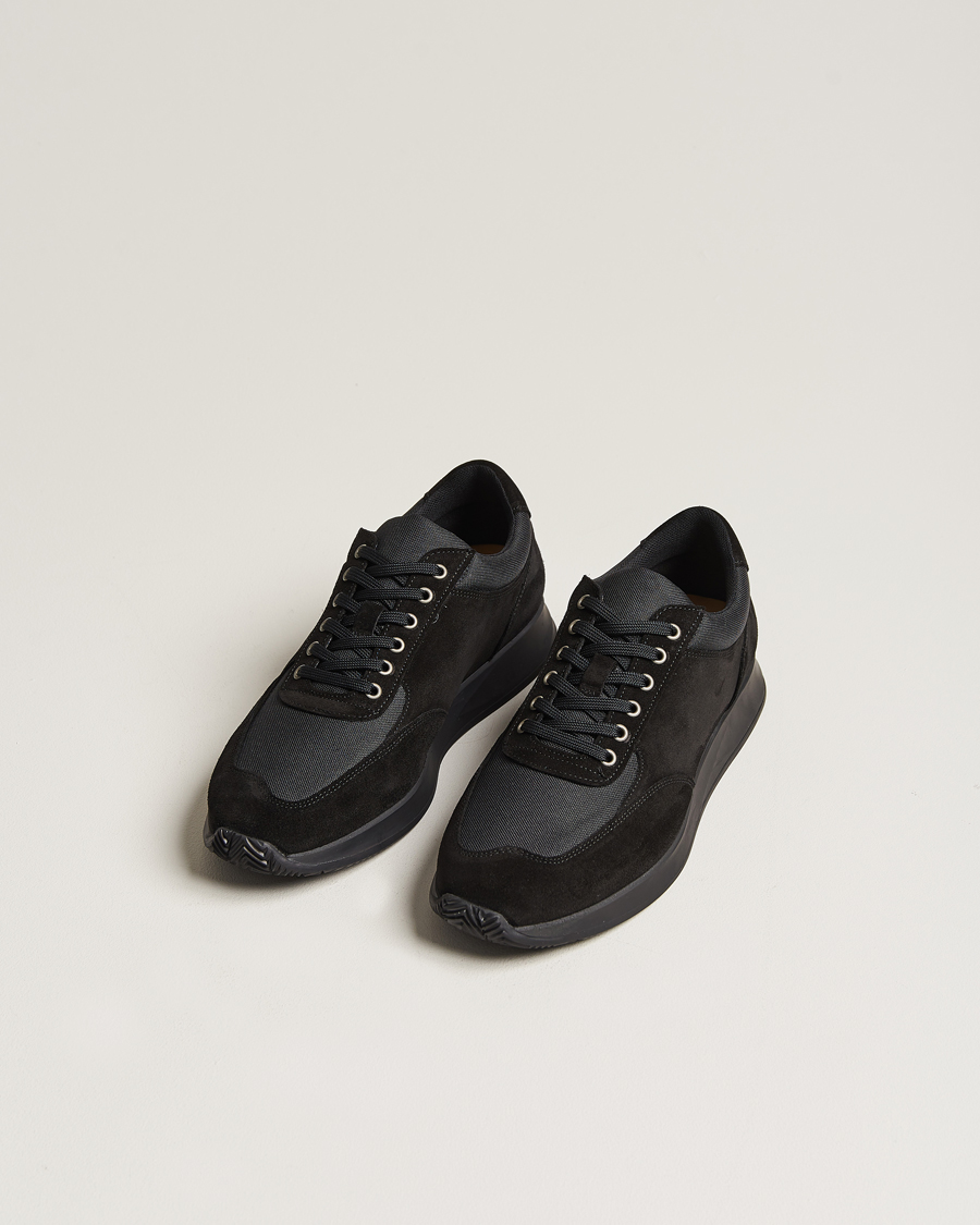 Herre | Sko i mokka | Myrqvist | Stensund Running Sneaker Black Suede