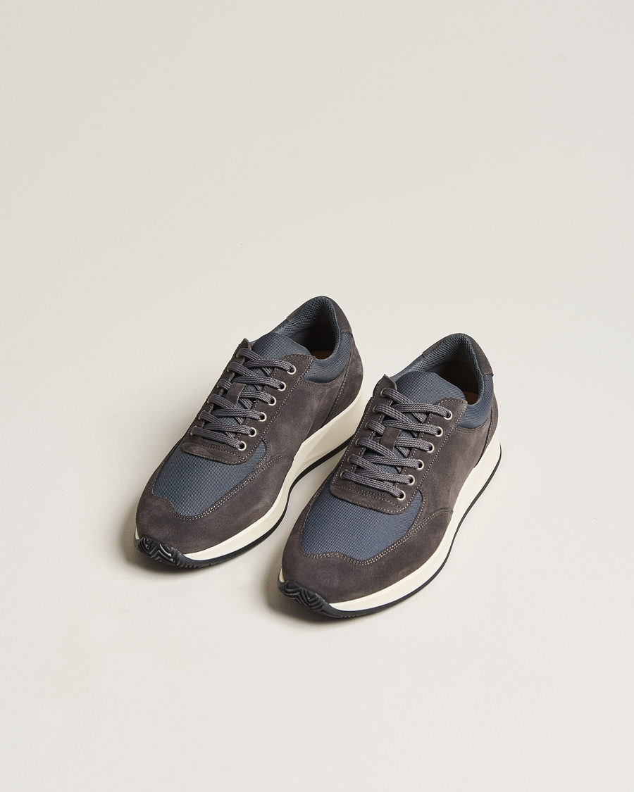 Herr |  | Myrqvist | Stensund Running Sneaker Dark Grey Suede