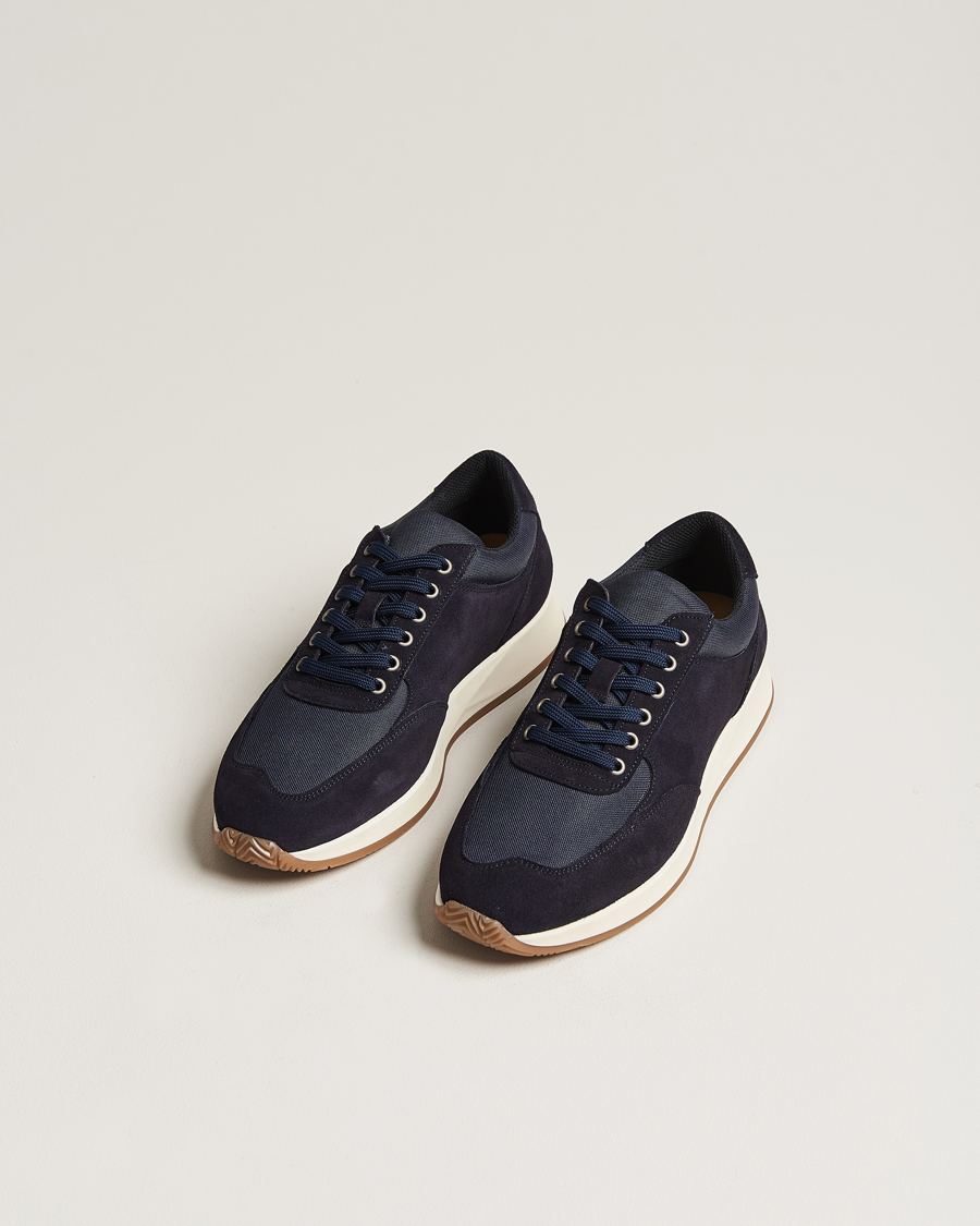 Herre | Sko | Myrqvist | Stensund Running Sneaker Navy Suede