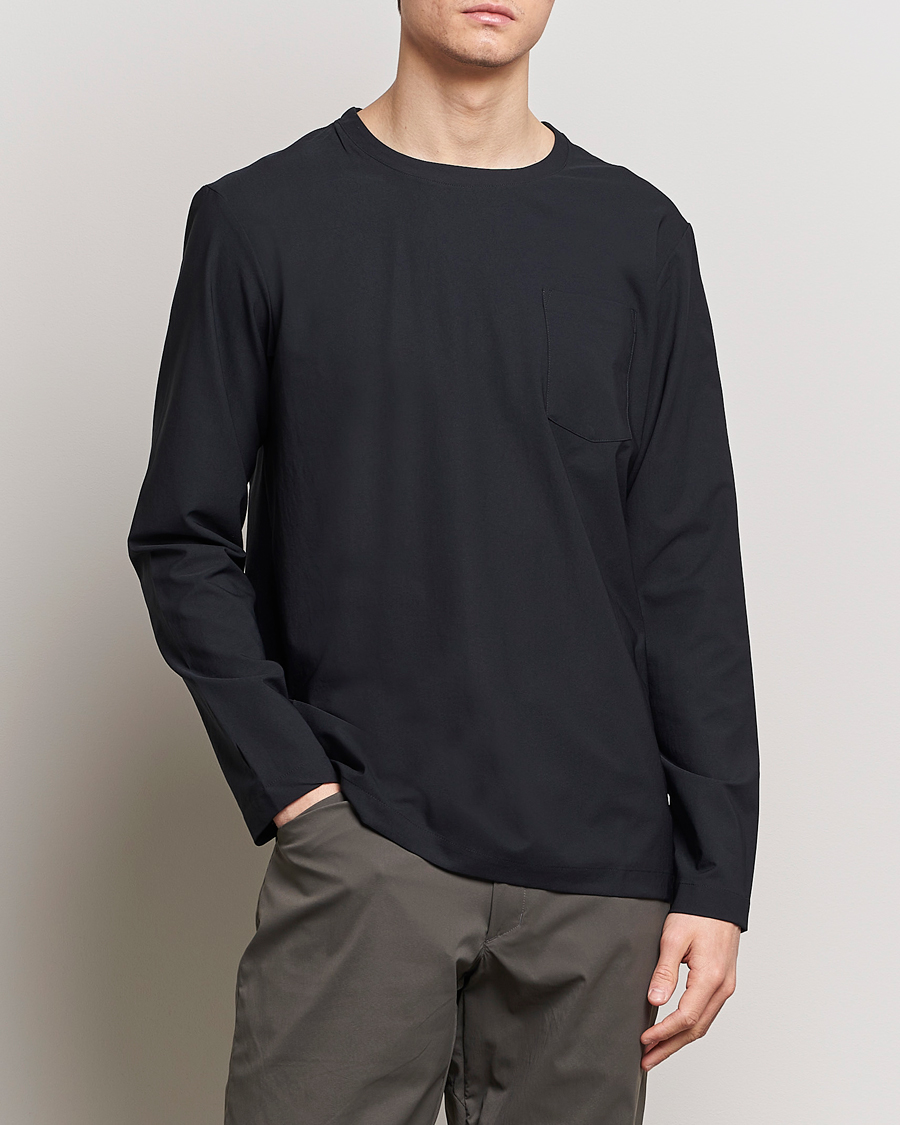 Herre | Active | Houdini | Cover Crew Quick Dry Long Sleeve True Black