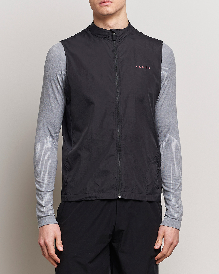 Herre | Gensere | Falke Sport | Falke Recycled Running Vest Black