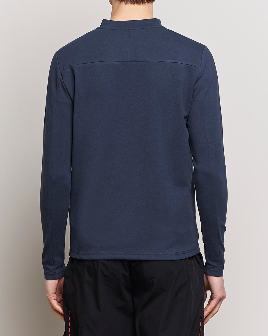 Herre | Gensere | Falke Sport | Falke Organic Cotton Mix Half Zip Space Blue
