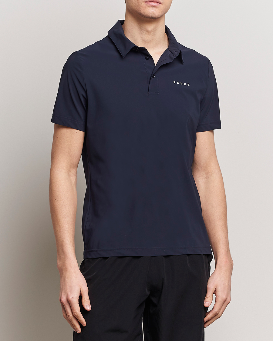 Herre | Falke | Falke Sport | Falke Performance Polo Shirt Space Blue