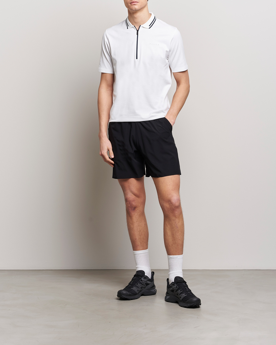 Herre | Pikéer | Falke Sport | Falke Zip Polo Shirt White