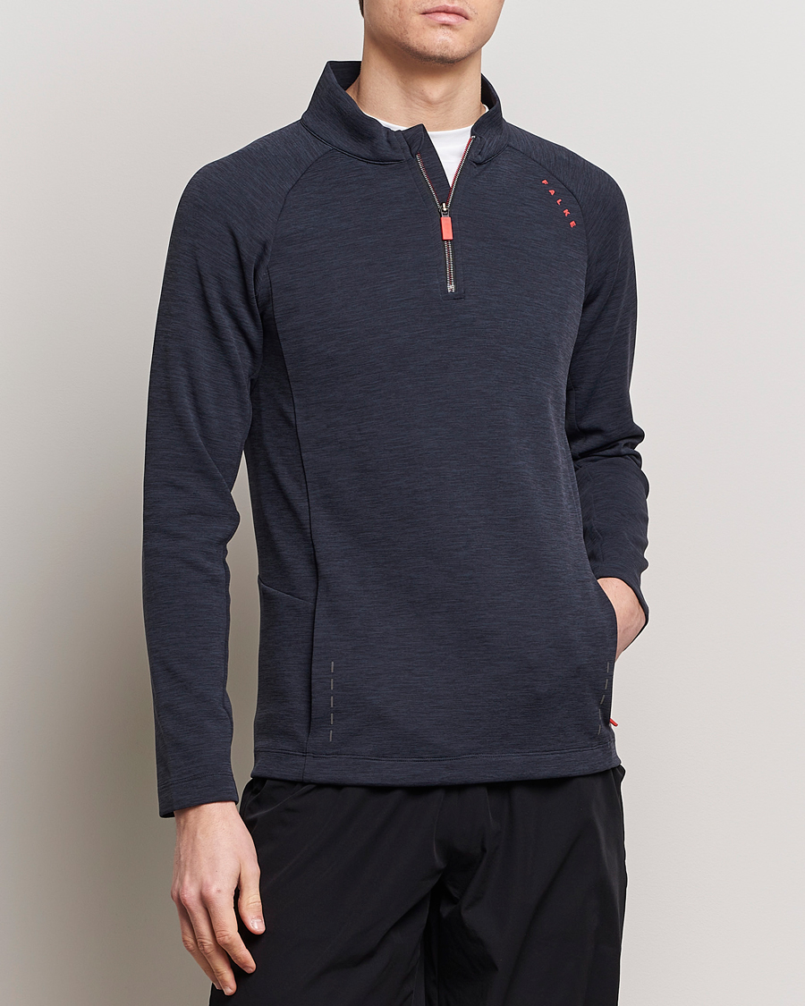 Herre | Active | Falke Sport | Falke Core Half Zip Warm Up Shirt Black