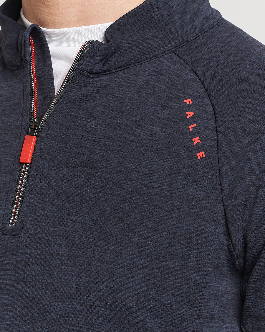 Herre | Gensere | Falke Sport | Falke Core Half Zip Warm Up Shirt Black