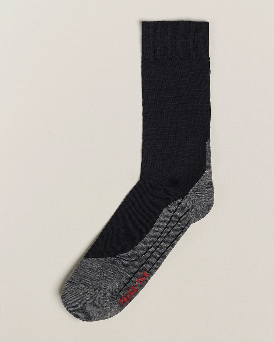 Herre | Undertøy | Falke | TK5 Wander Trekking Socks Black Mix