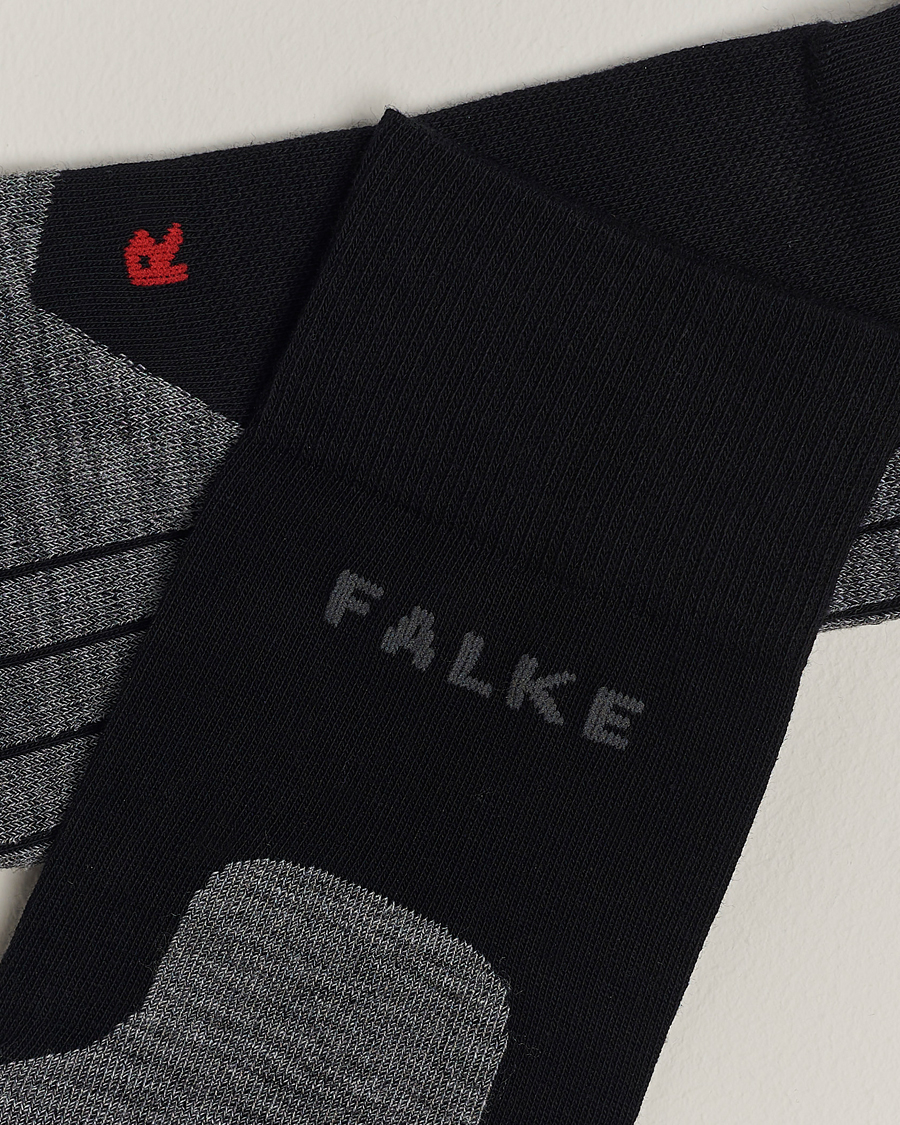 Herre | Vanlige sokker | Falke Sport | Falke RU4 Endurance Running Socks Black Mix