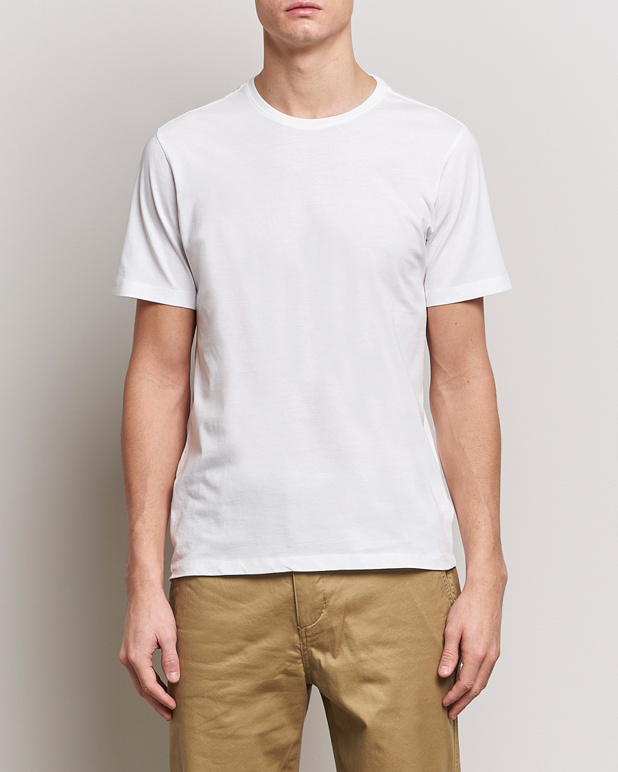 Herre | Hvite t-shirts | KnowledgeCotton Apparel | Agnar Basic T-Shirt Bright White