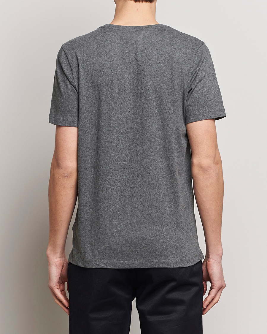 Herre | T-Shirts | KnowledgeCotton Apparel | Agnar Basic T-Shirt Dark Grey Melange