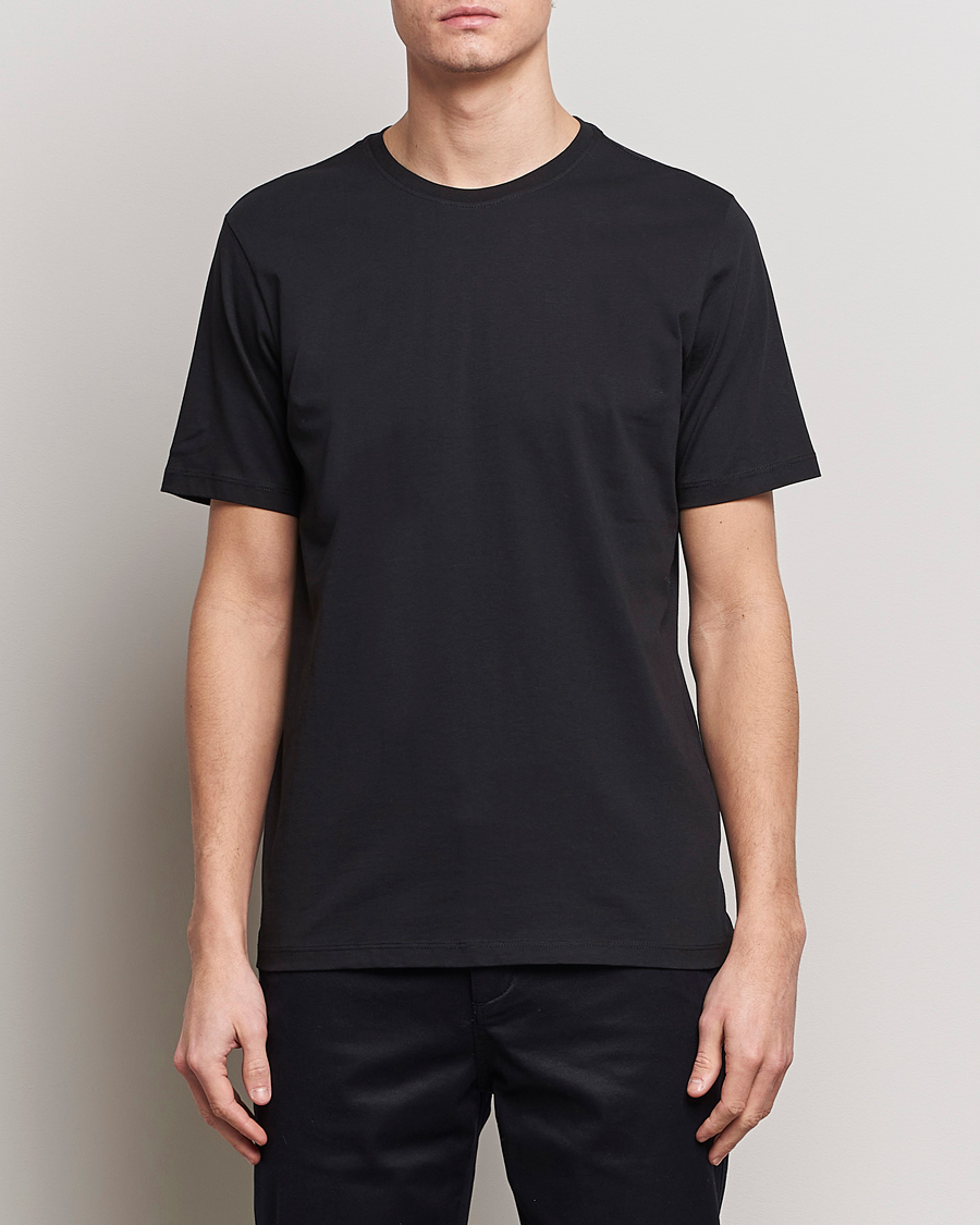 Herre | Tøj | KnowledgeCotton Apparel | Agnar Basic T-Shirt Jet Black