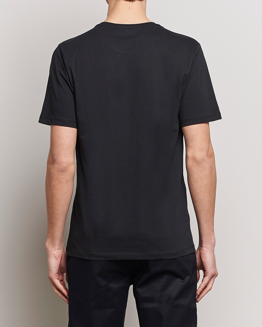 Herre | T-Shirts | KnowledgeCotton Apparel | Agnar Basic T-Shirt Jet Black