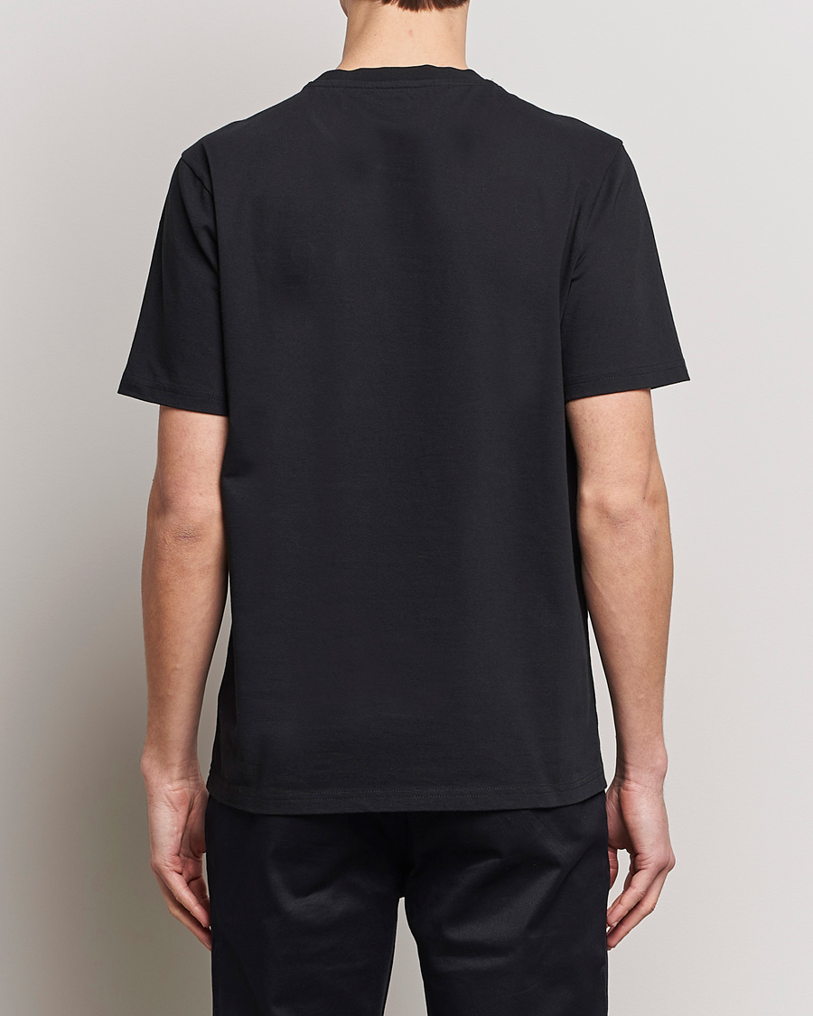 Herre | T-Shirts | KnowledgeCotton Apparel | Loke Badge T-Shirt Jet Black