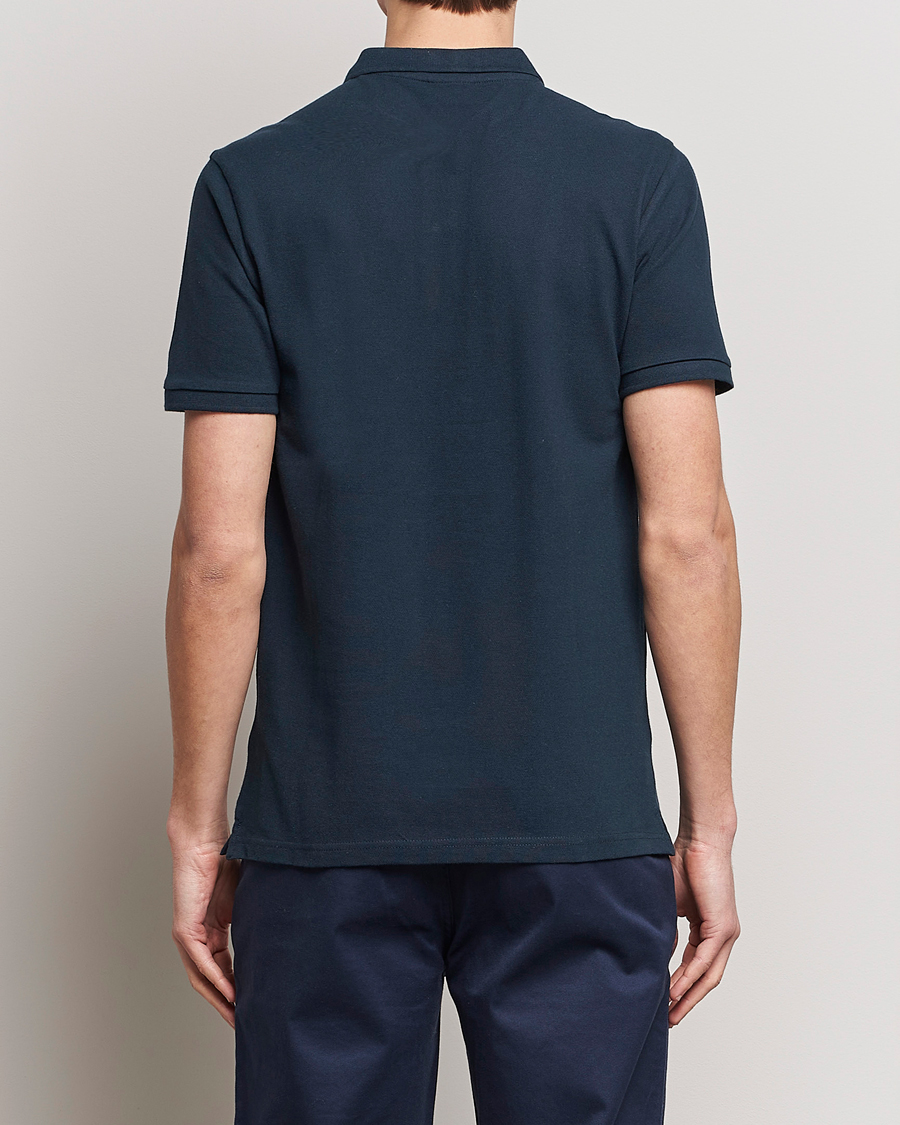 Herre | Pikéer | KnowledgeCotton Apparel | Toke Badge Polo Total Eclipse