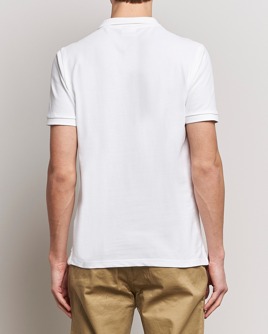 Herre | Pikéer | KnowledgeCotton Apparel | Toke Badge Polo Bright White