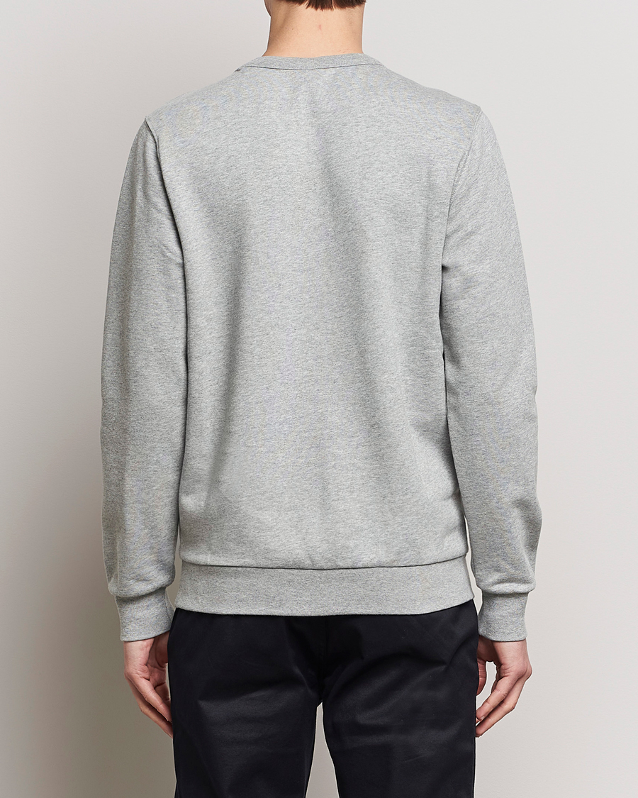 Herre | Gensere | KnowledgeCotton Apparel | Erik Badge Sweatshirt Grey Melange