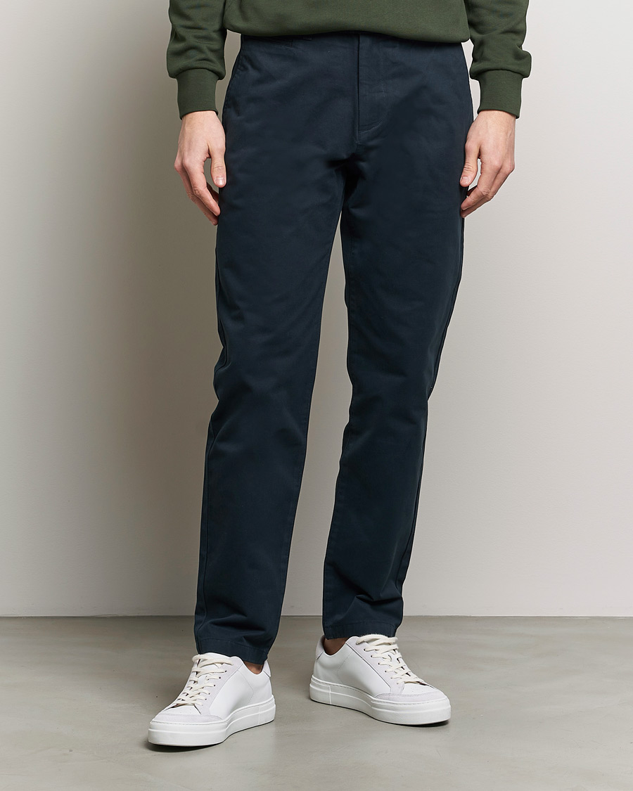 Herre | Tøj | KnowledgeCotton Apparel | Chuck Regular Cotton Twill Chino Total Eclipse