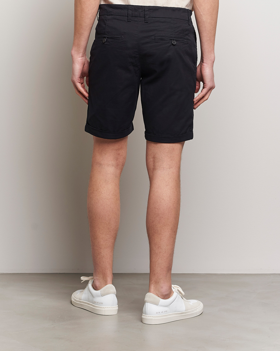 Herre | Shorts | KnowledgeCotton Apparel | Regular Chino Poplin Shorts Jet Black
