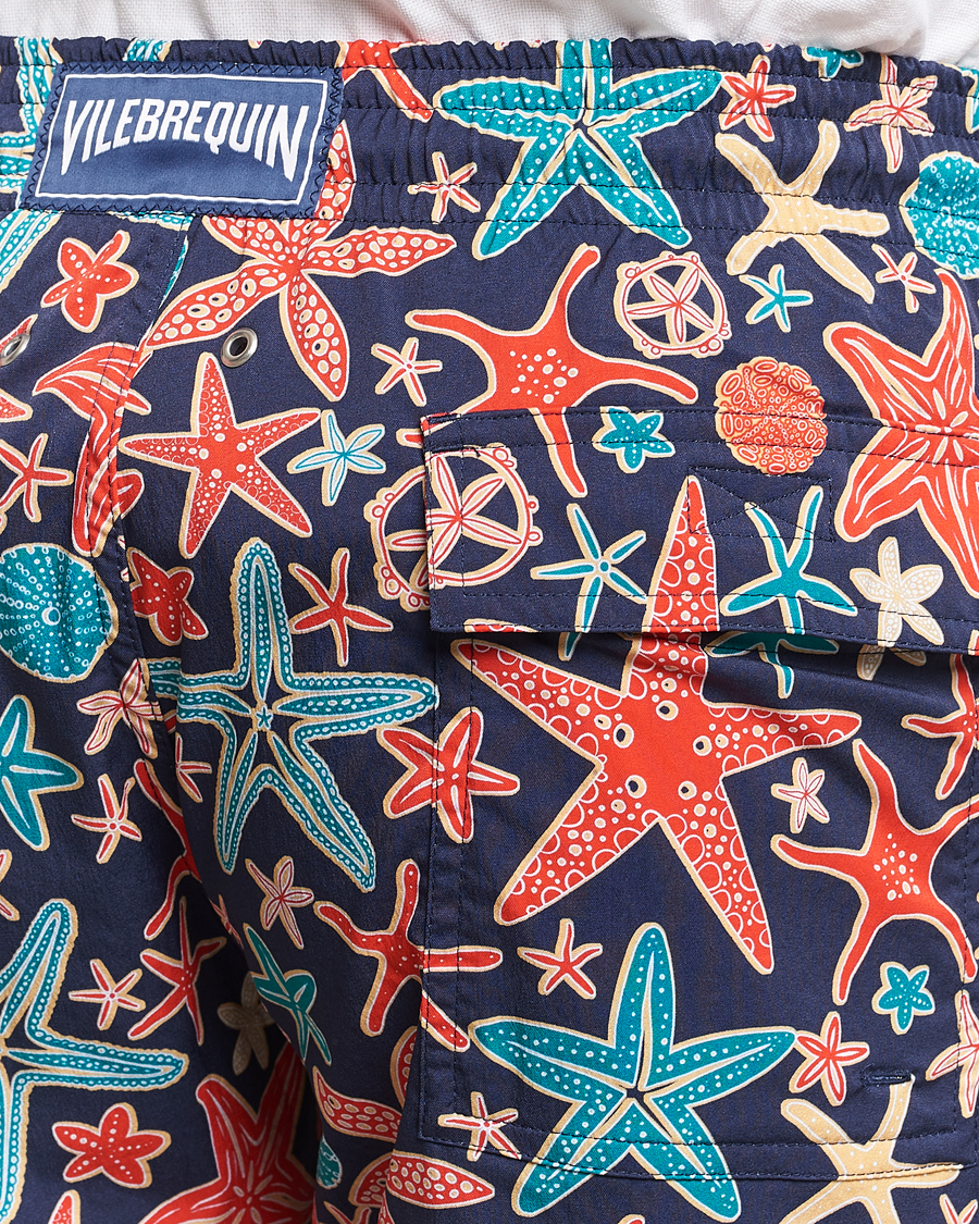 Herre | Badeshorts | Vilebrequin | Moorise Holistarfishes Swim Shorts Bleu Marine
