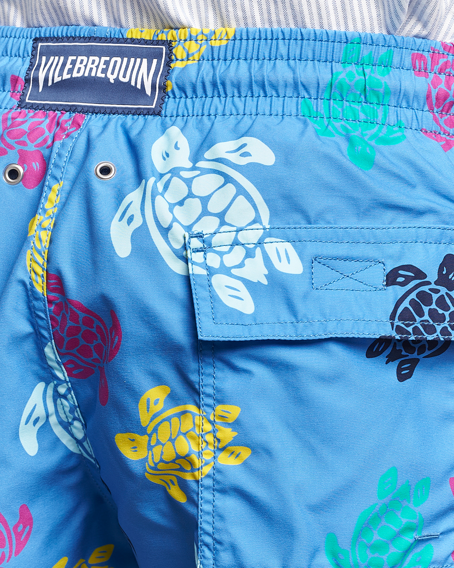 Herre | Badeshorts | Vilebrequin | Moorea Tortues Swim Shorts Blue