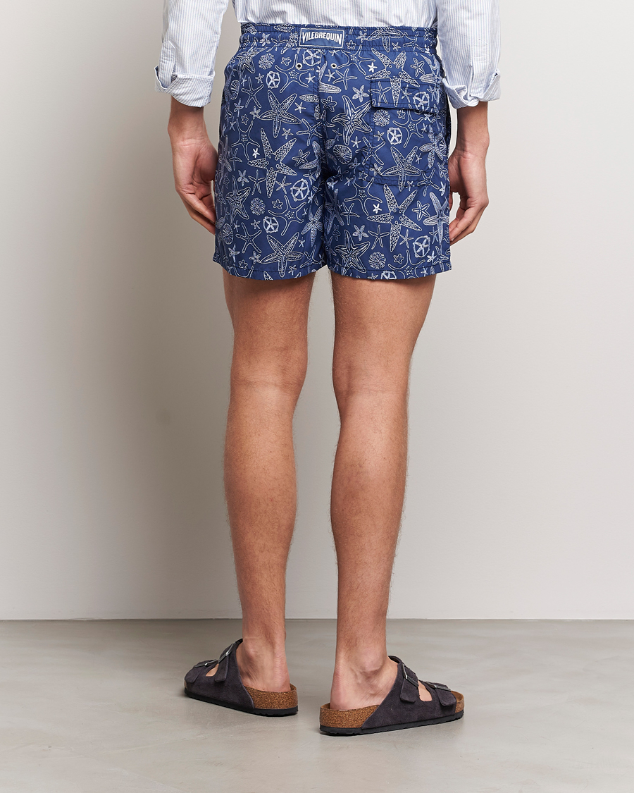 Herre | Badeshorts | Vilebrequin | Moorea Starlettes Swim Shorts Encre