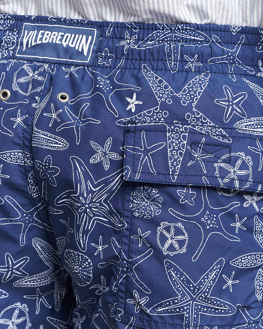 Herre | Badeshorts | Vilebrequin | Moorea Starlettes Swim Shorts Encre