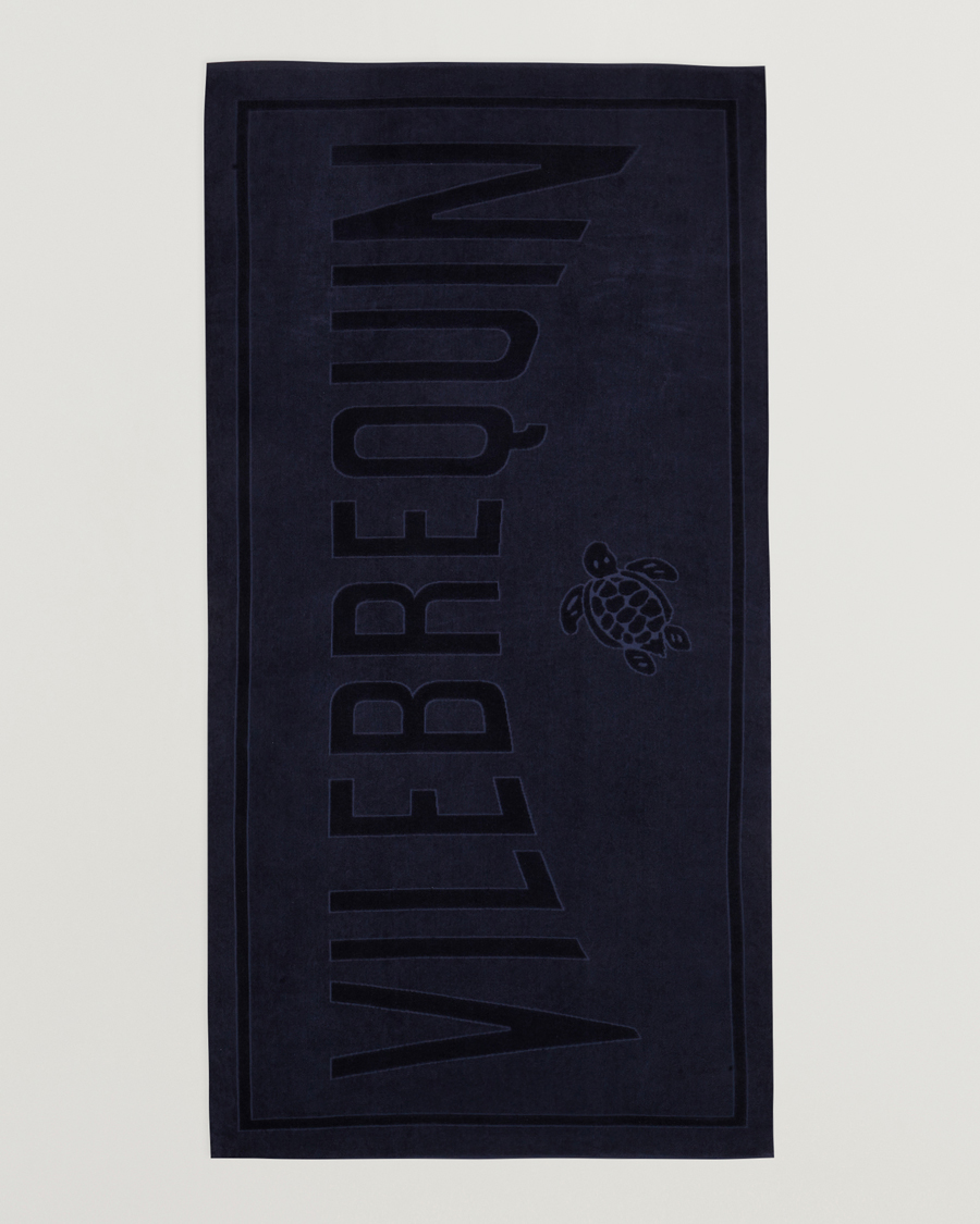 Herre | Vilebrequin Sand Organic Cotton Towel Bleu Marine | Vilebrequin | Sand Organic Cotton Towel Bleu Marine