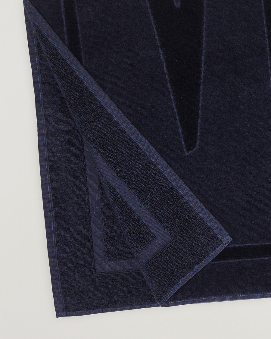Herre | Vilebrequin Sand Organic Cotton Towel Bleu Marine | Vilebrequin | Sand Organic Cotton Towel Bleu Marine