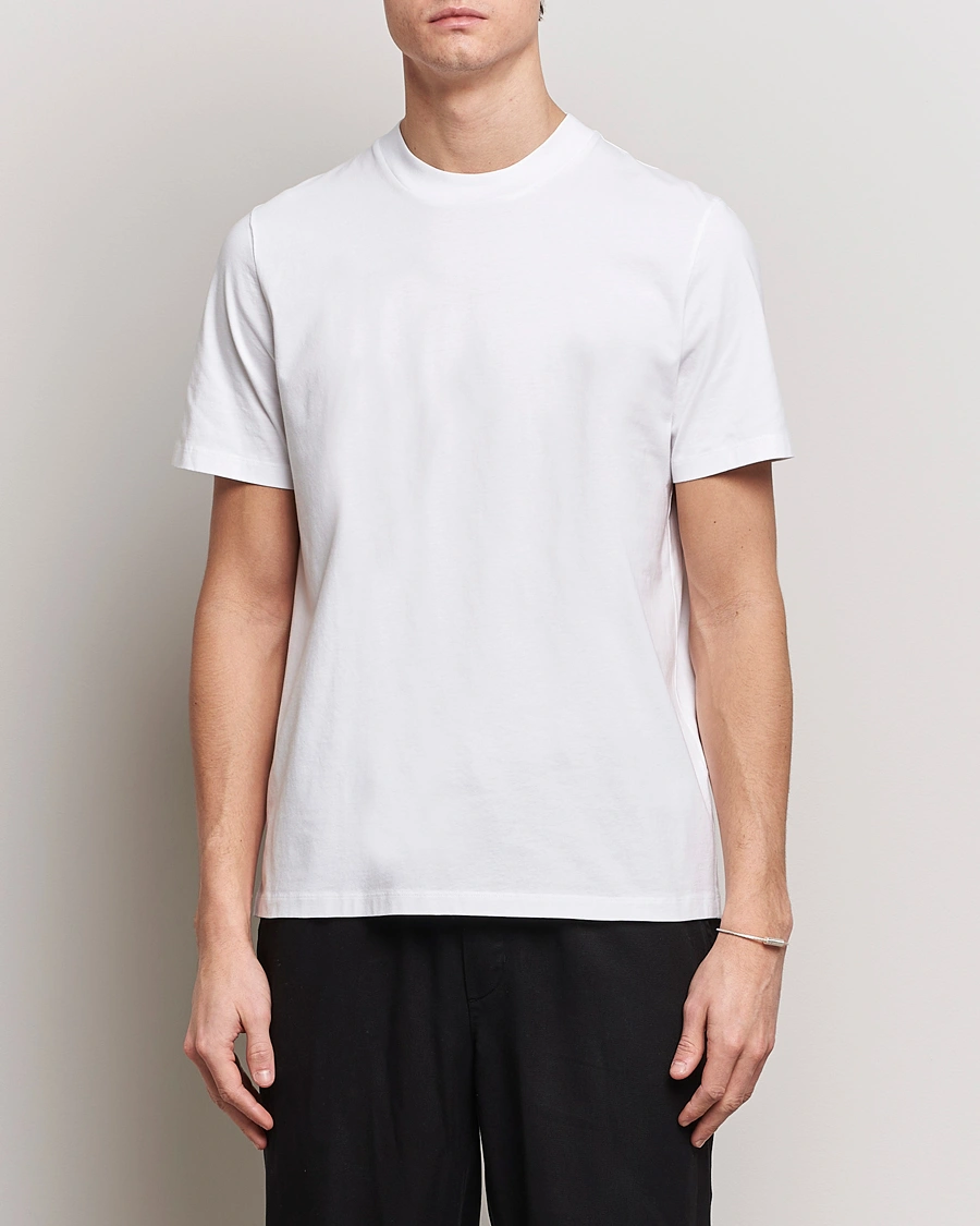 Herre | Hvite t-shirts | Jil Sander | Round Collar Simple T-Shirt White