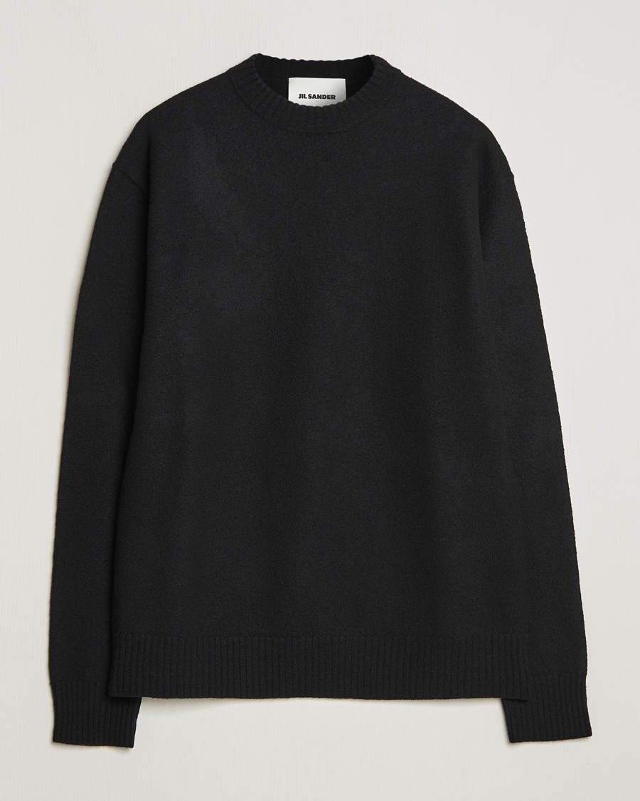 Herre | Gensere | Jil Sander | Lightweight Merino Wool Sweater Black