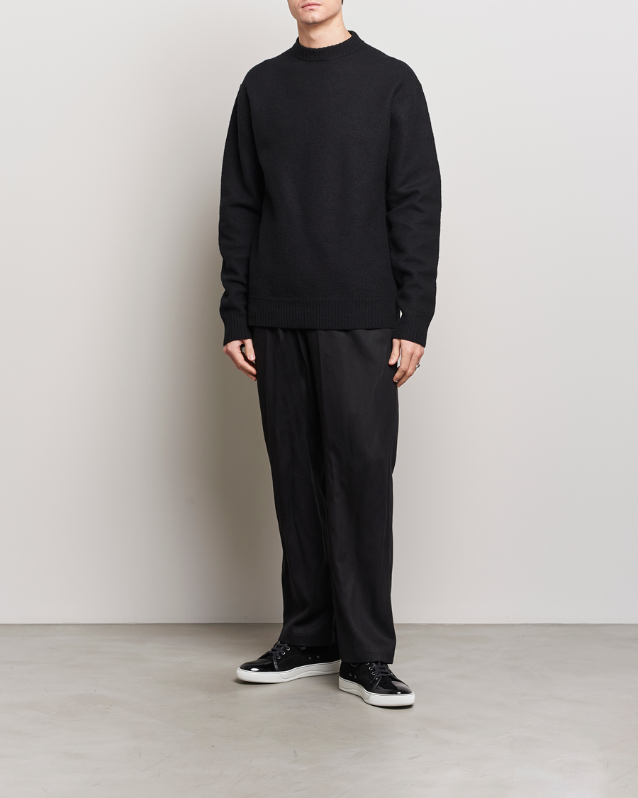 Herre | Gensere | Jil Sander | Lightweight Merino Wool Sweater Black