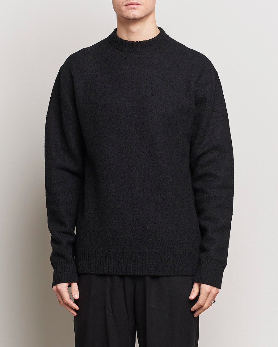 Herre | Gensere | Jil Sander | Lightweight Merino Wool Sweater Black