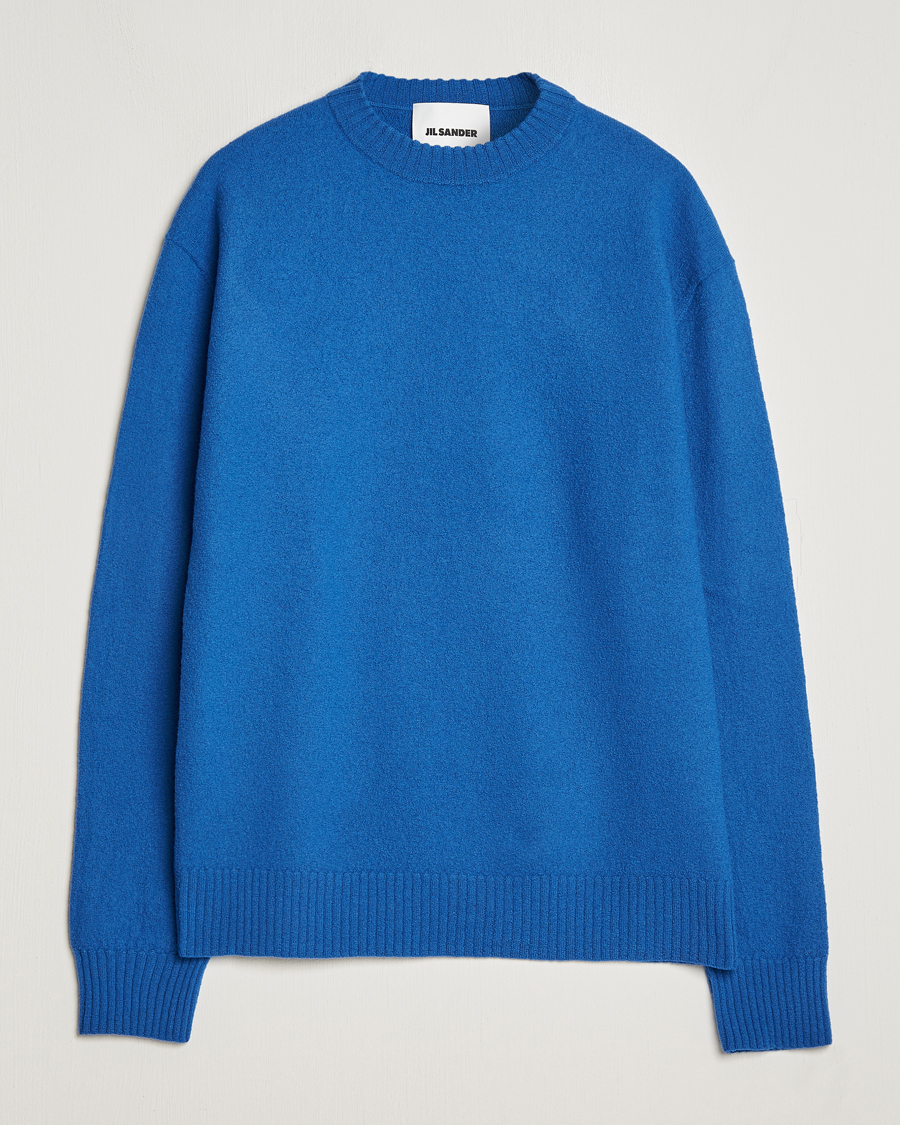 Herre | Gensere | Jil Sander | Lightweight Merino Wool Sweater Space Blue