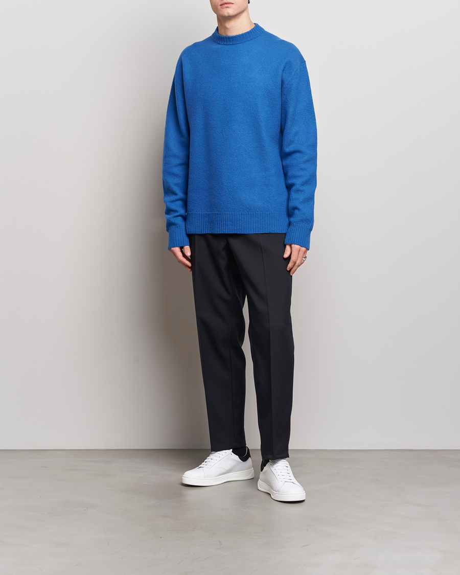 Herre | Gensere | Jil Sander | Lightweight Merino Wool Sweater Space Blue