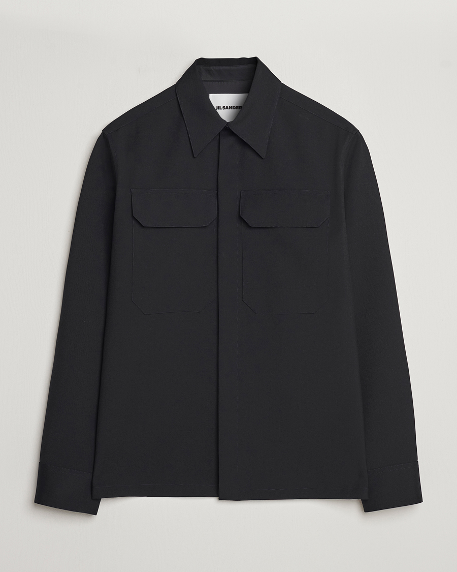 Herre | Skjorter | Jil Sander | Double Pocket Overshirt Black