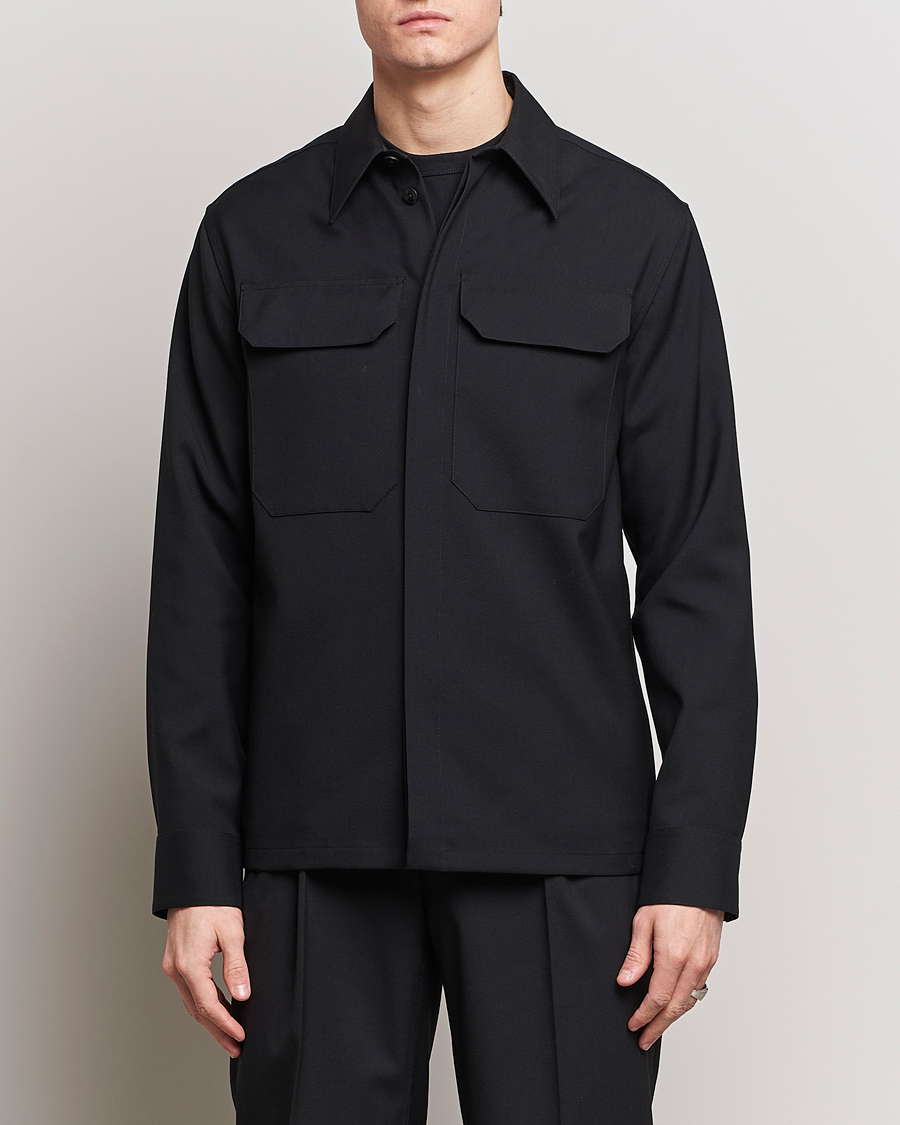 Herre | Tøj | Jil Sander | Double Pocket Overshirt Black