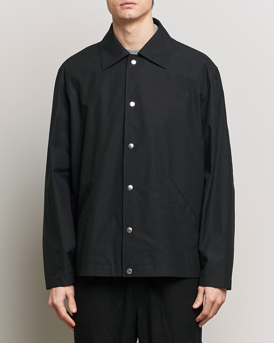 Herre | Tøj | Jil Sander | Back Printed Coach Jacket Black