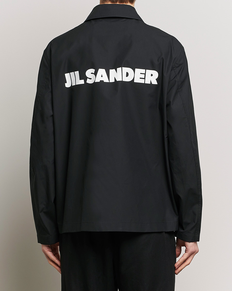 Herre | Jakker | Jil Sander | Back Printed Coach Jacket Black