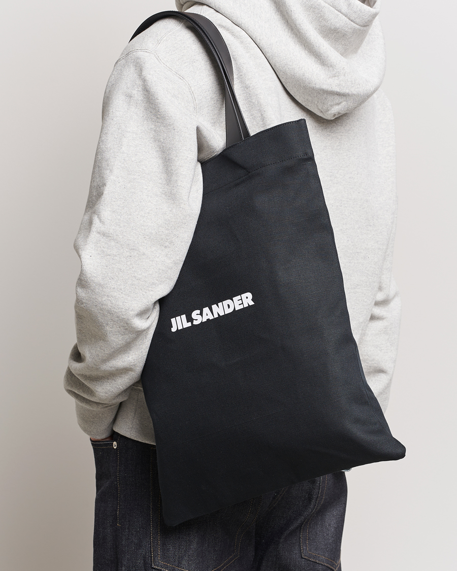 Herr | Accessoarer | Jil Sander | Canvas Logo Totebag Black