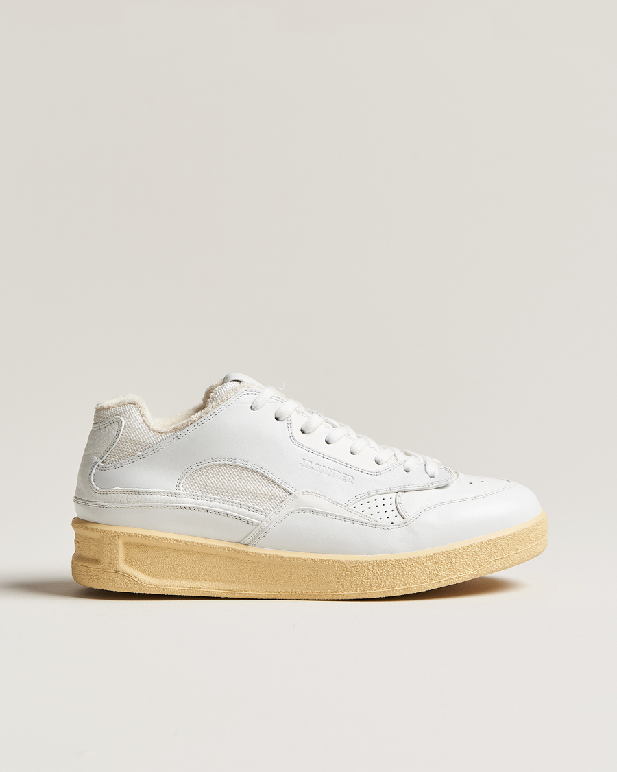 Herre | Jil Sander Low Basket Sneakers White | Jil Sander | Low Basket Sneakers White
